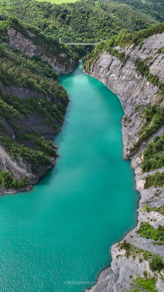 Randonnee passerelles lac monteynard clairexplore