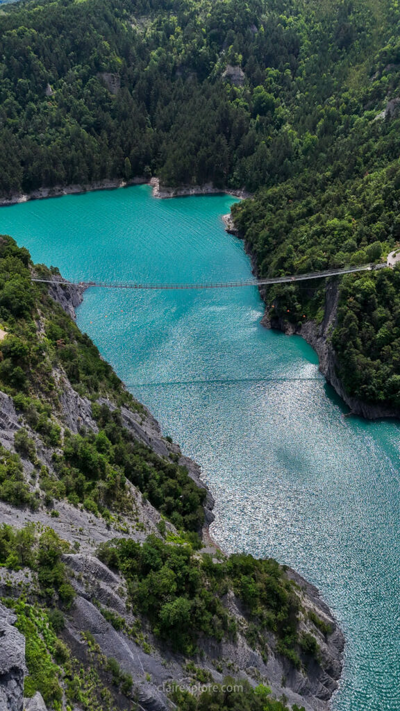 Randonnee passerelles lac monteynard clairexplore