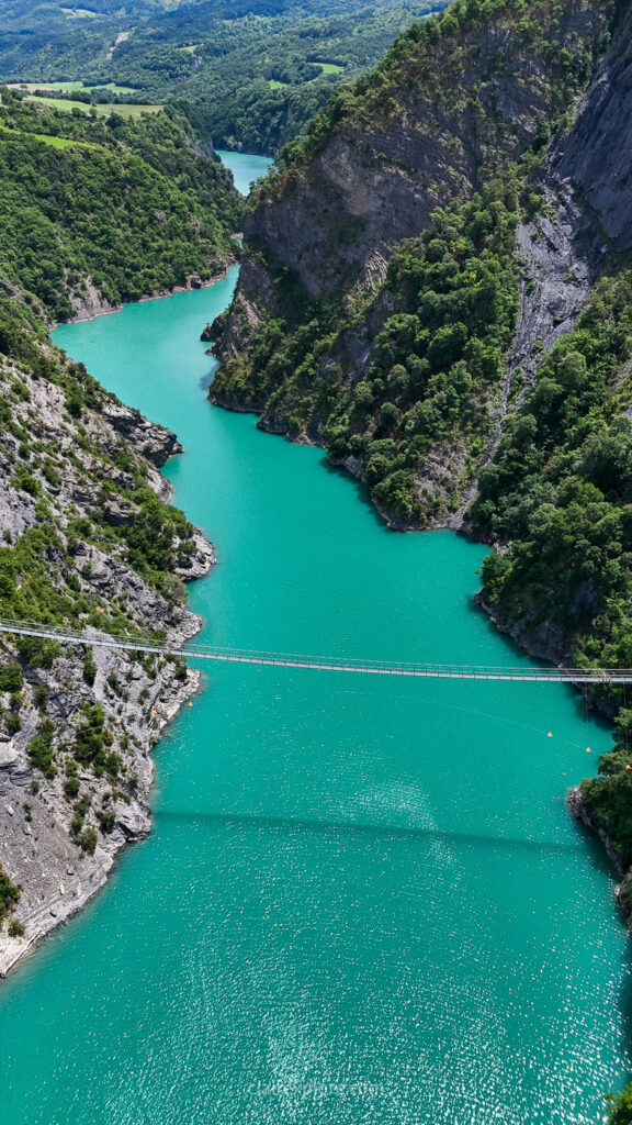 Randonnee passerelles lac monteynard clairexplore