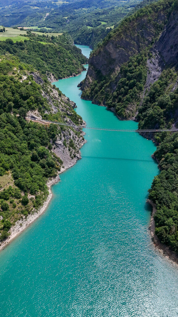 Randonnee passerelles lac monteynard clairexplore