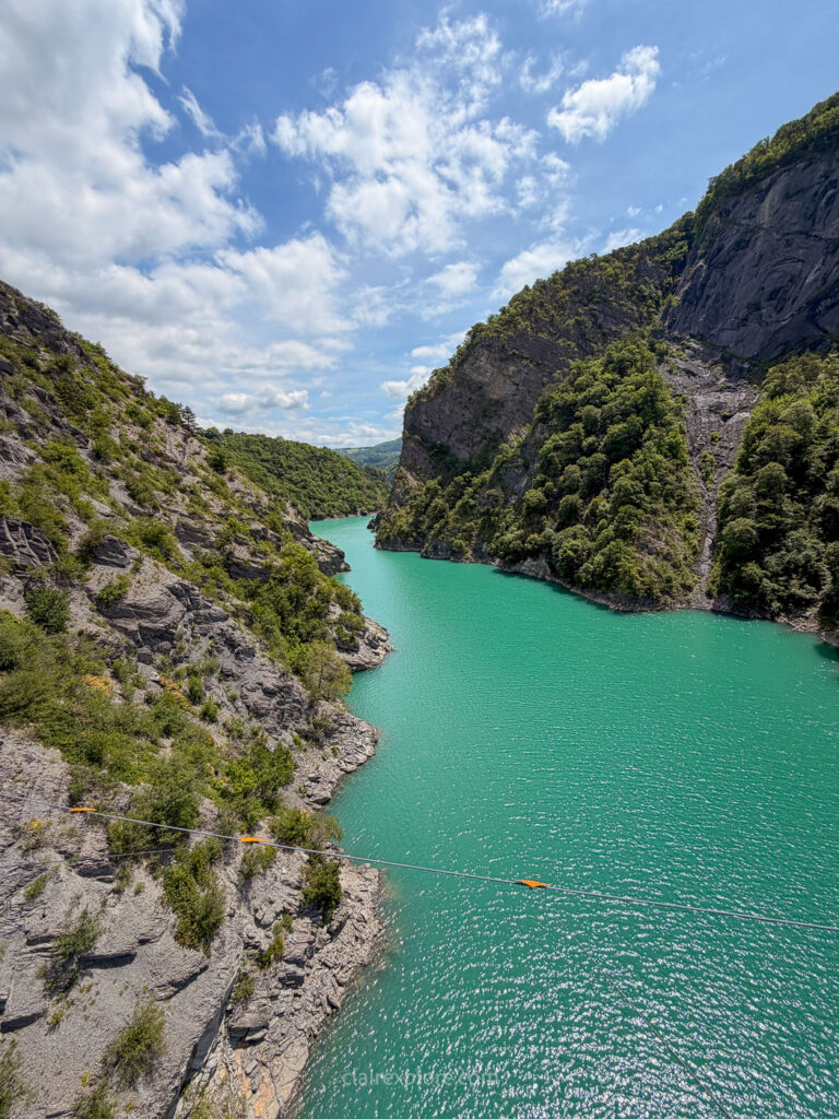 Randonnee passerelles lac monteynard clairexplore
