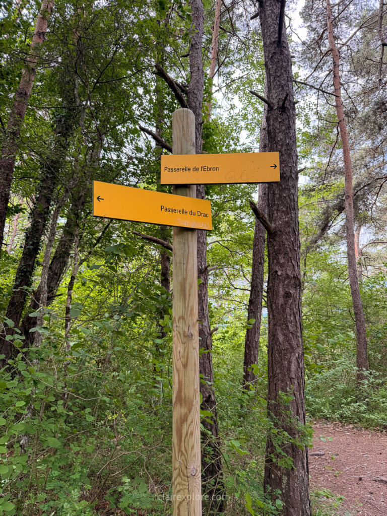 Randonnee passerelles lac monteynard clairexplore