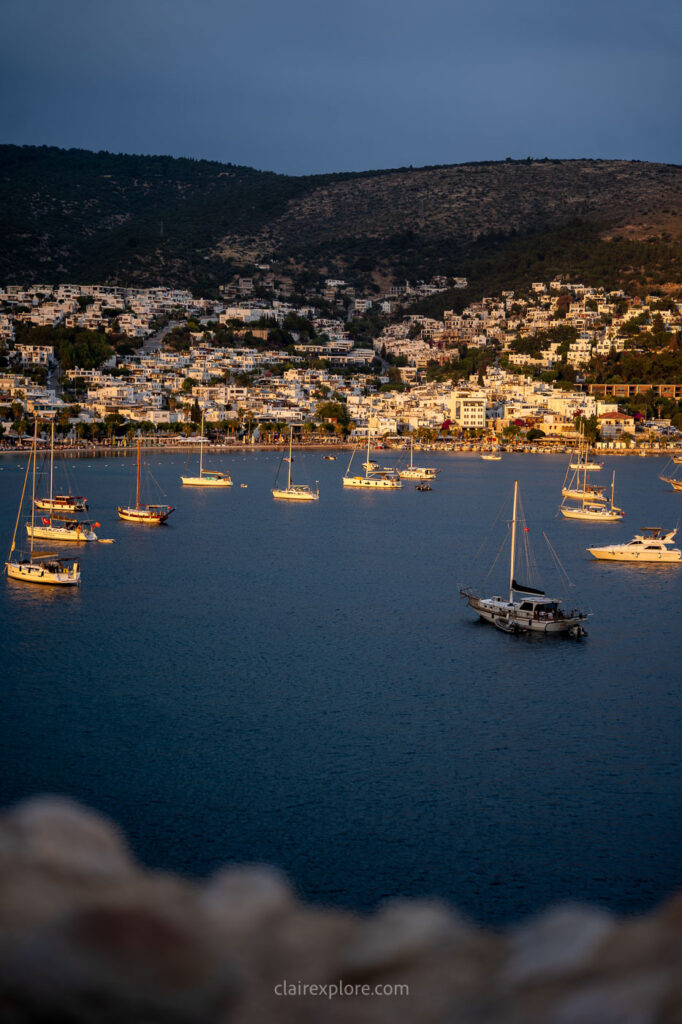 Vue depuis le château de Bodrum Turquie