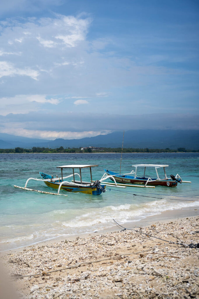 Bateau Gili Air Lombok Bali Indonésie