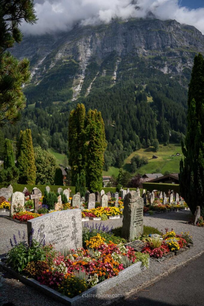Cimetière Grindelwald Suisse
