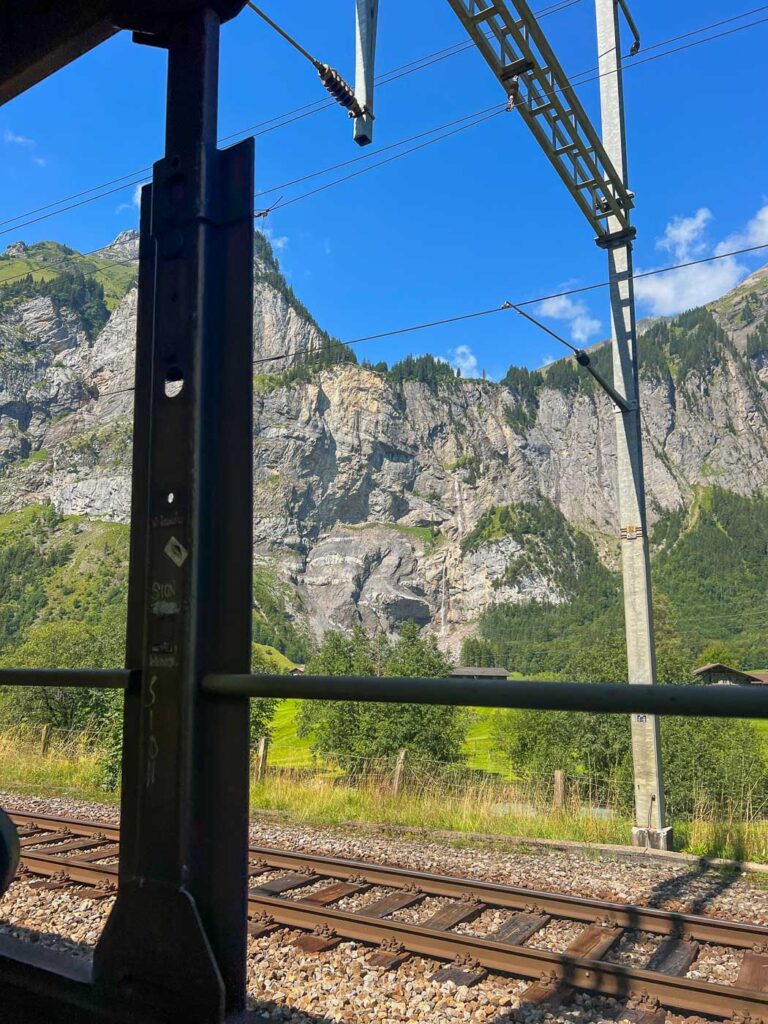 Train Lac Blausee Kandersteg Suisse