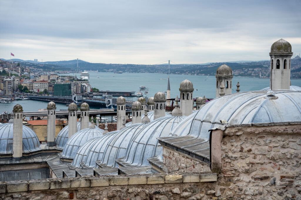Vue Mosquée Süleymaniye Istanbul Turquie