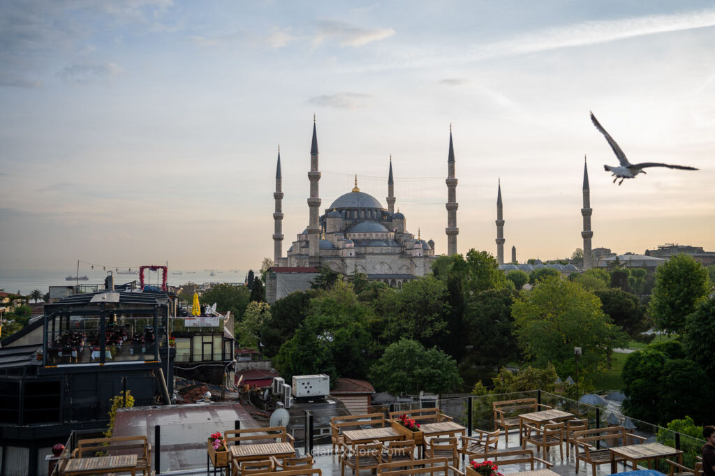 Rooftop Mosquée bleue Istanbul