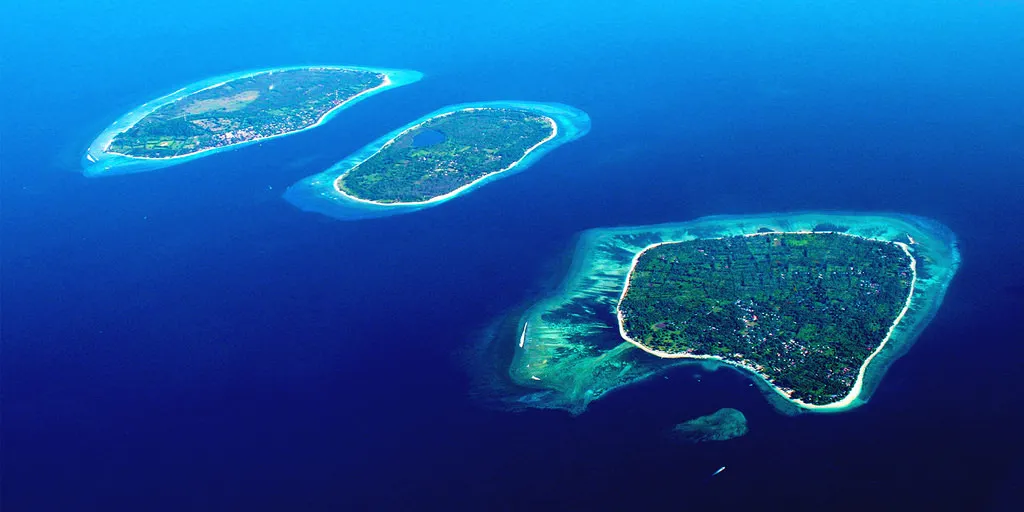 Gili vue du ciel